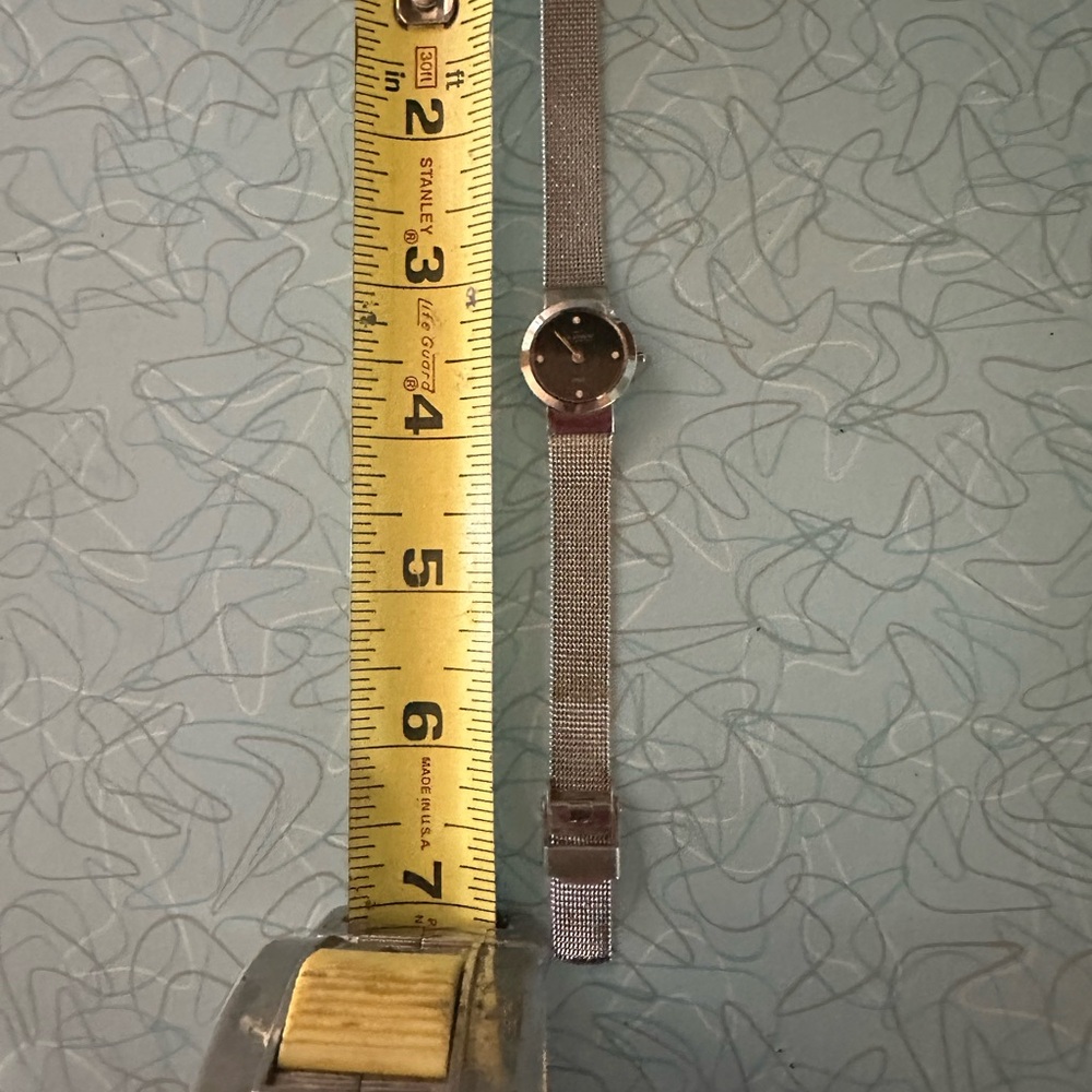 Skagen Elegant Silver Mesh Strap Watch Skagen for a small wrist needs battery